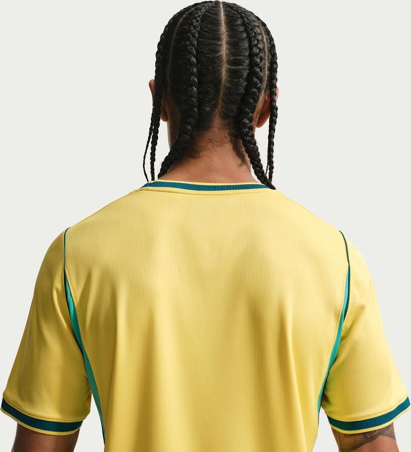 Nike Brazilië 2026 Stadium Thuis Dri-FIT replica voetbalshirt voor heren Geel - Foto 4