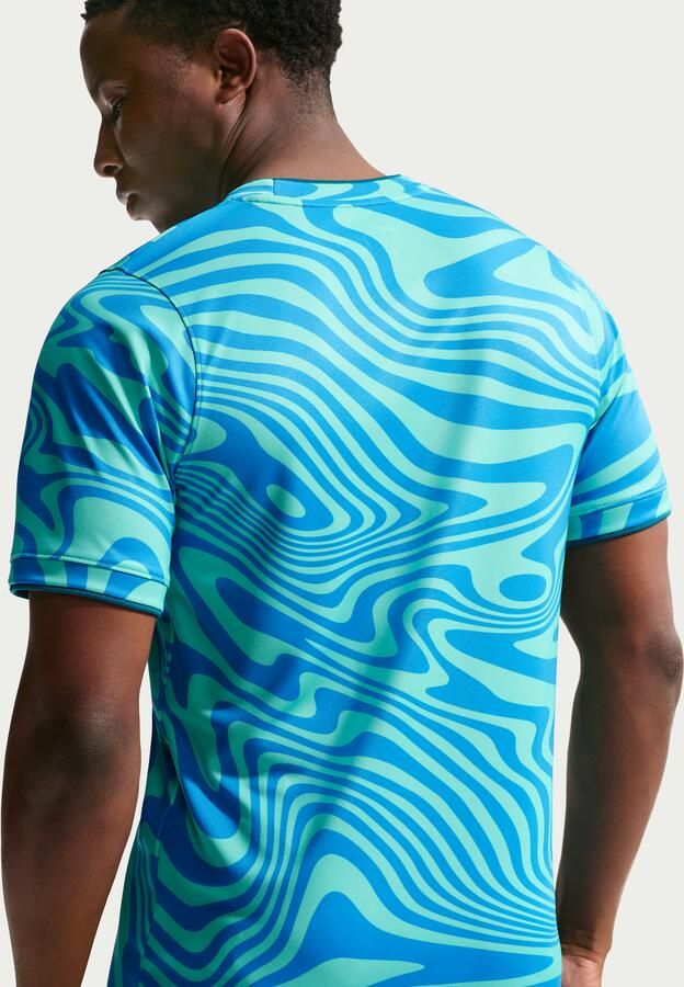 Nike Brazilië Academy Pro Dri-FIT warming-uptop met korte mouwen voor heren Groen - Foto 5