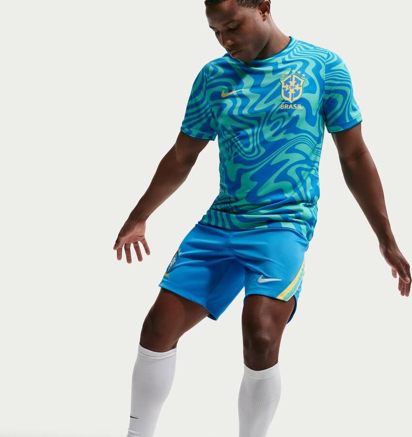 Nike Brazilië Academy Pro Dri-FIT warming-uptop met korte mouwen voor heren Groen - Foto 4