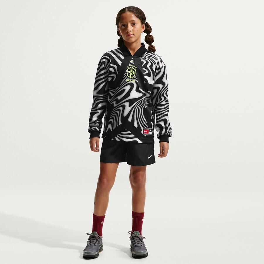 Nike Brazilië Hollywood Keeper Dri-FIT voetbalshirt voor kids Zwart - Foto 2
