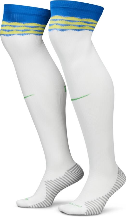 Nike Brazilië Strike Thuis Uit Dri-FIT voetbalkniekousen Wit - Foto 2