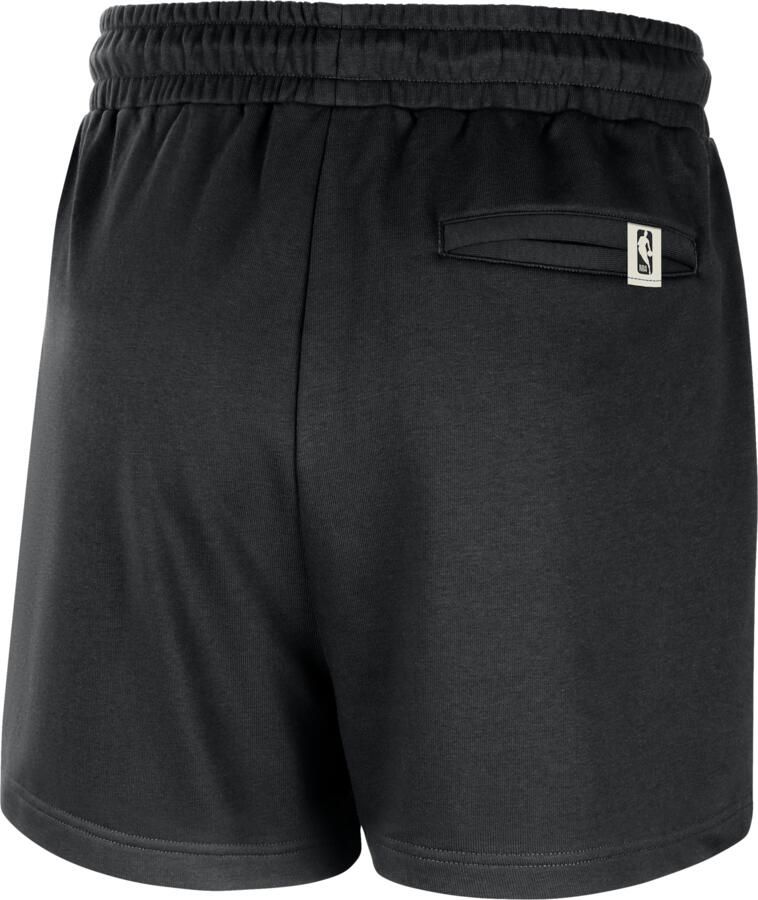 Nike Brooklyn Nets Club Courtside NBA-fleeceshorts voor heren Zwart