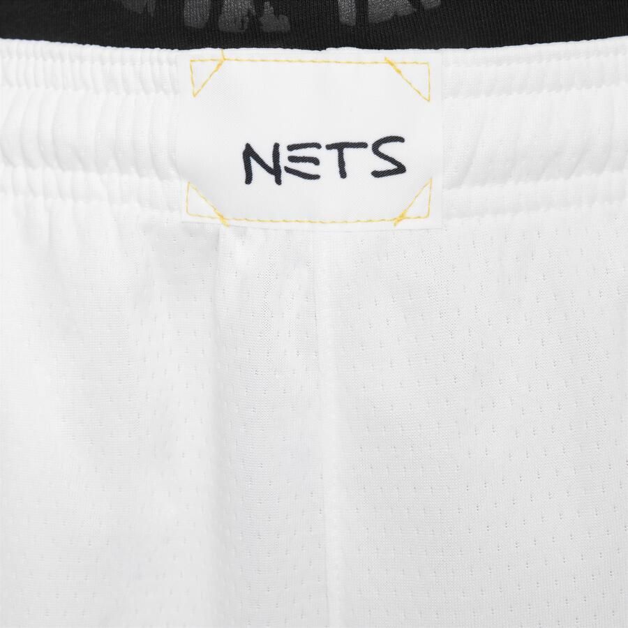 Nike Brooklyn Nets Swingman NBA-shorts met Dri-FIT voor kids Wit - Foto 2