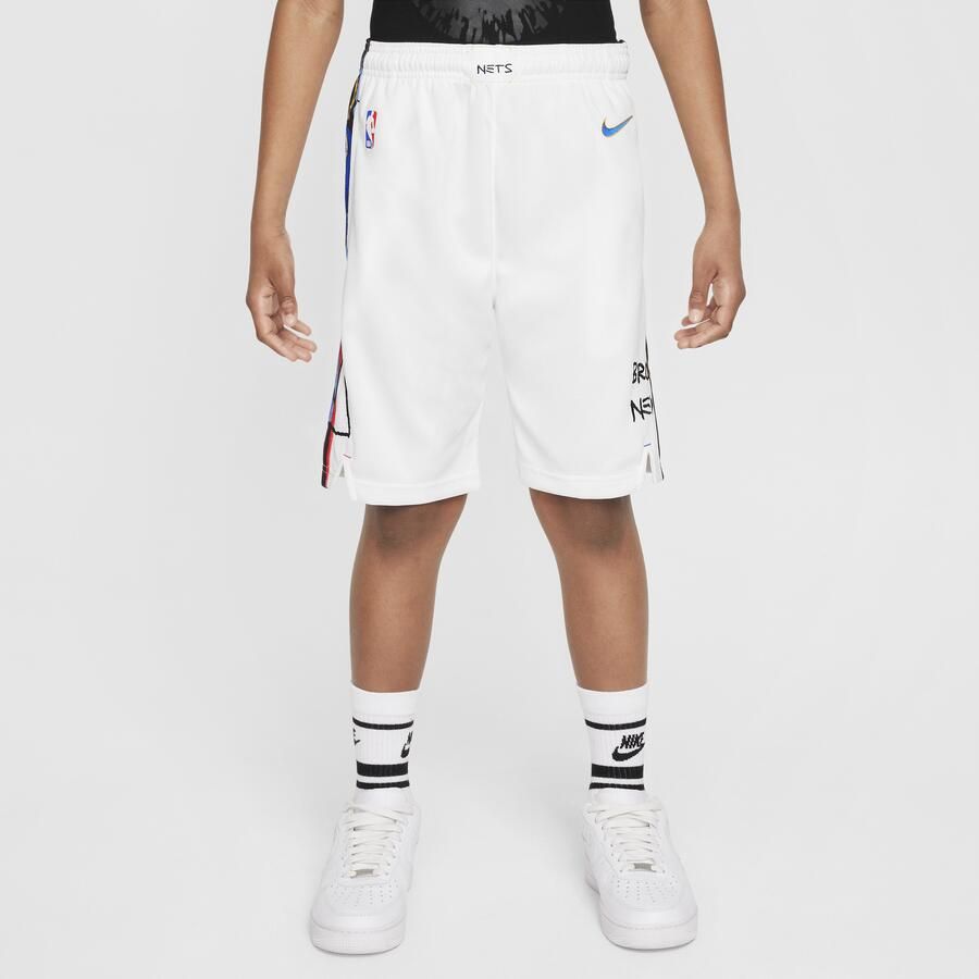 Nike Brooklyn Nets Swingman NBA-shorts met Dri-FIT voor kids Wit - Foto 3