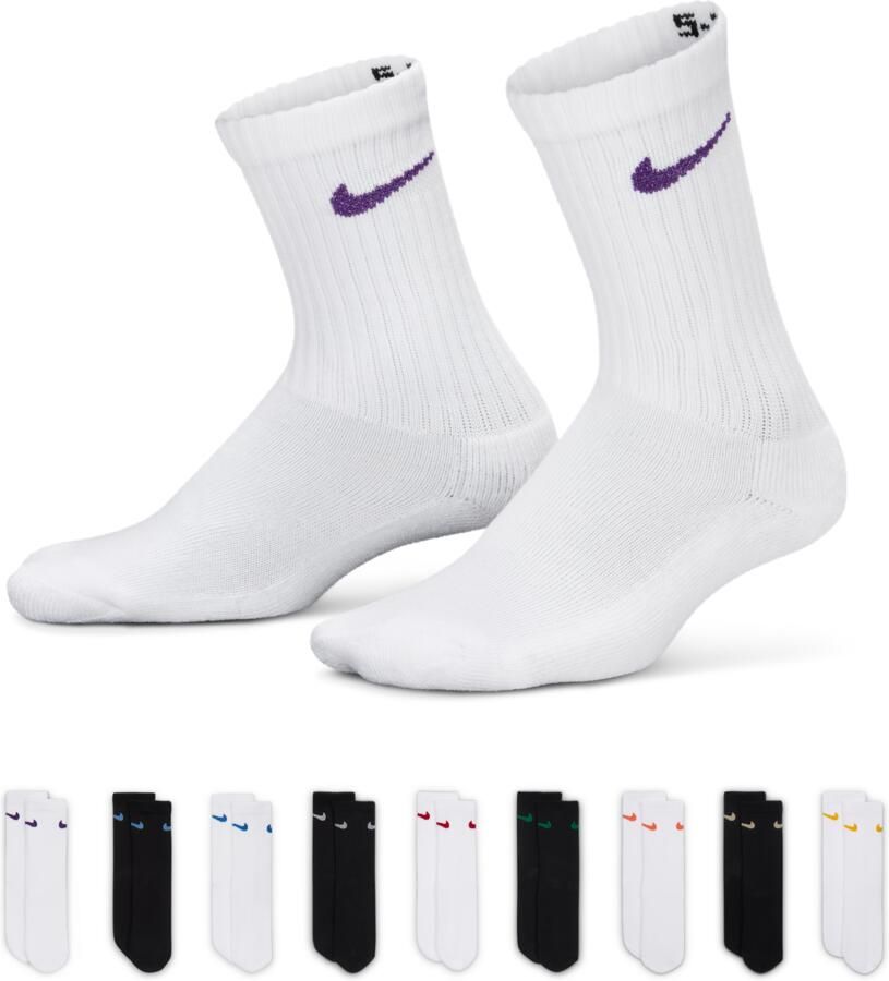 Nike Cadeauverpakking voor de feestdagen met crewsokken voor kids (9 paar) Wit - Foto 3