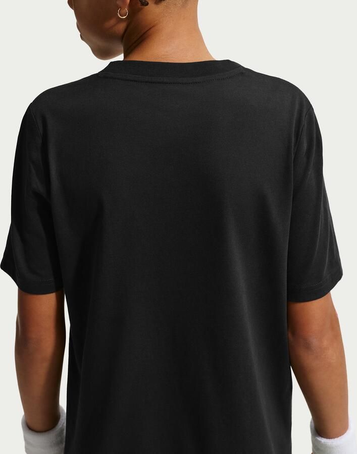 Nike Carlos Alcaraz Tennis T-shirt met korte mouwen voor kids Zwart - Foto 2