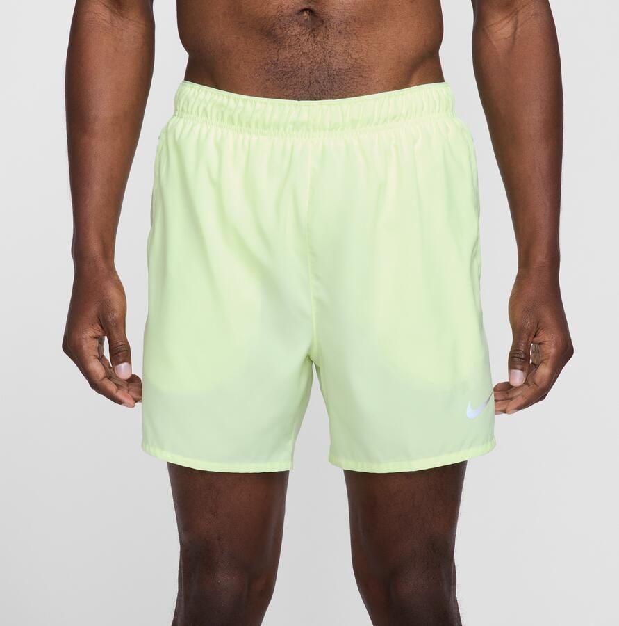 Nike Challenger Dri-FIT hardloopshorts met binnenbroek voor heren (13 cm) Geel - Foto 4
