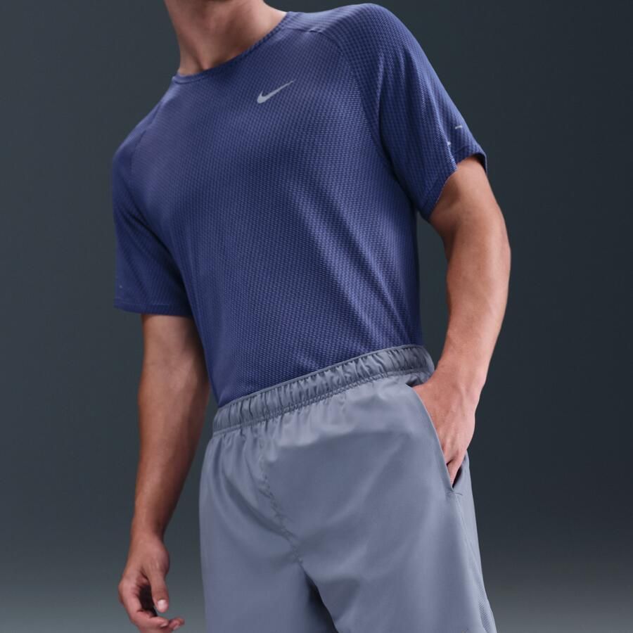 Nike Challenger Dri-FIT hardloopshorts met binnenbroek voor heren (18 cm) Blauw