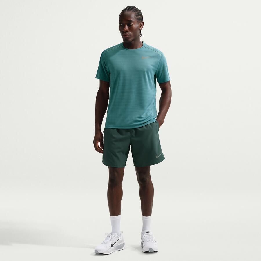 Nike Challenger Dri-FIT hardloopshorts met binnenbroek voor heren (18 cm) Grijs - Foto 4