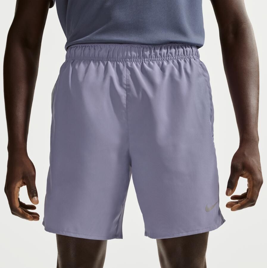Nike Challenger Dri-FIT hardloopshorts met binnenbroek voor heren (18 cm) Paars - Foto 2