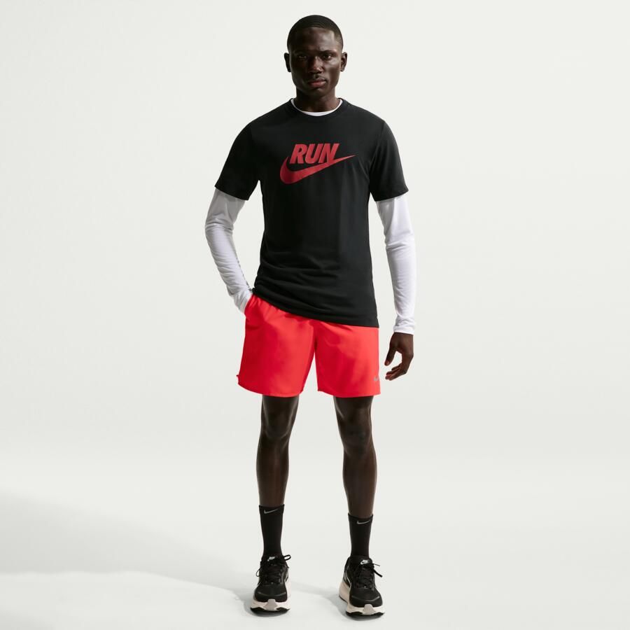 Nike Challenger Dri-FIT hardloopshorts met binnenbroek voor heren (18 cm) Rood - Foto 4