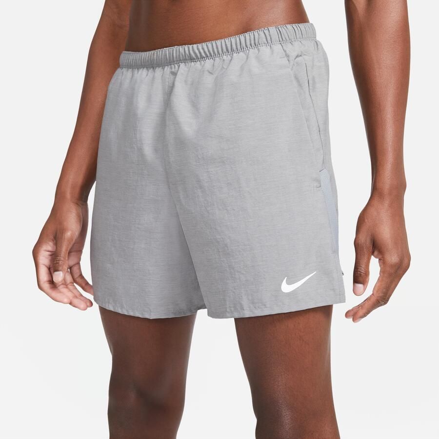 Nike Challenger Hardloopshorts met binnenbroek voor heren (13 cm) Grijs