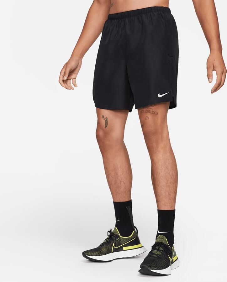 Nike Challenger Hardloopshorts met binnenbroek voor heren (18 cm) Zwart - Foto 4