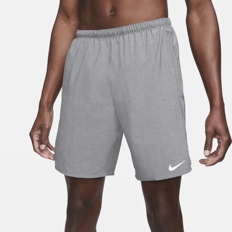 Nike Challenger Hardloopshorts met binnenbroek voor heren Grijs