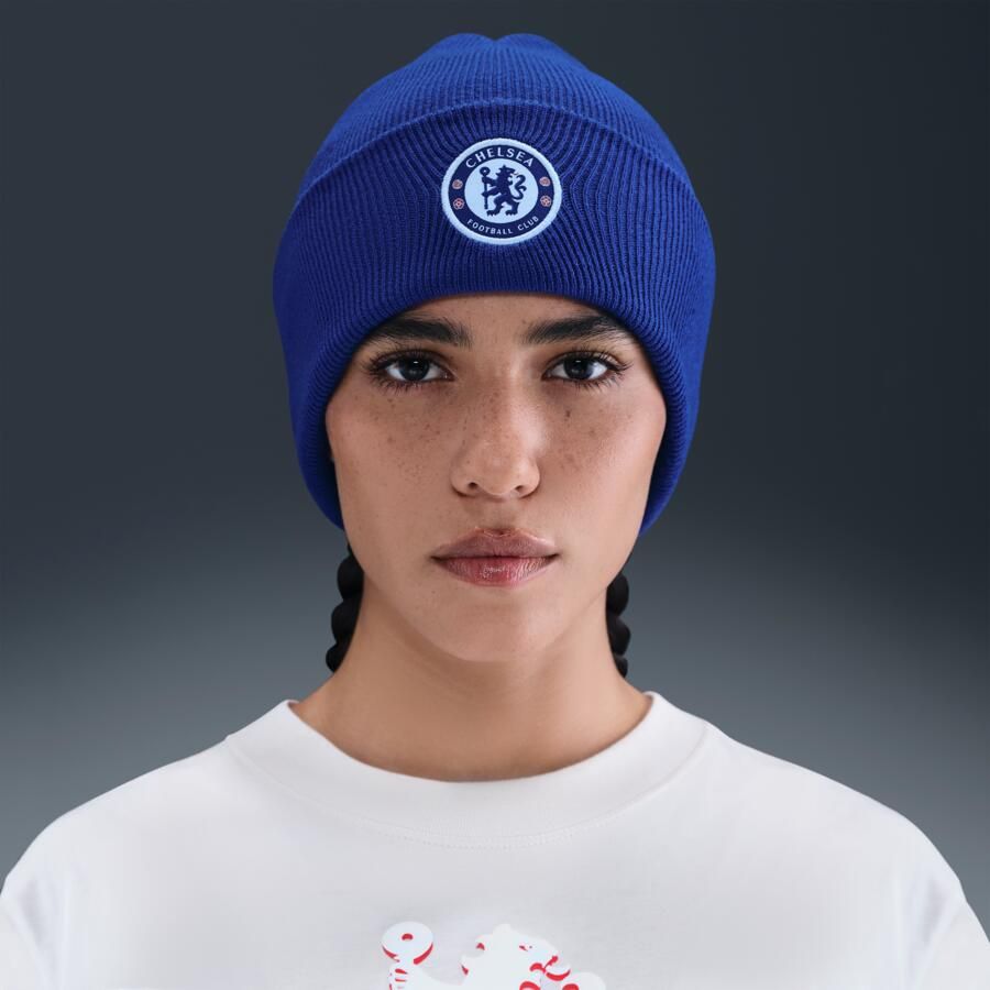 Nike Chelsea Dry-FIT Peak beanie Blauw - Foto 4
