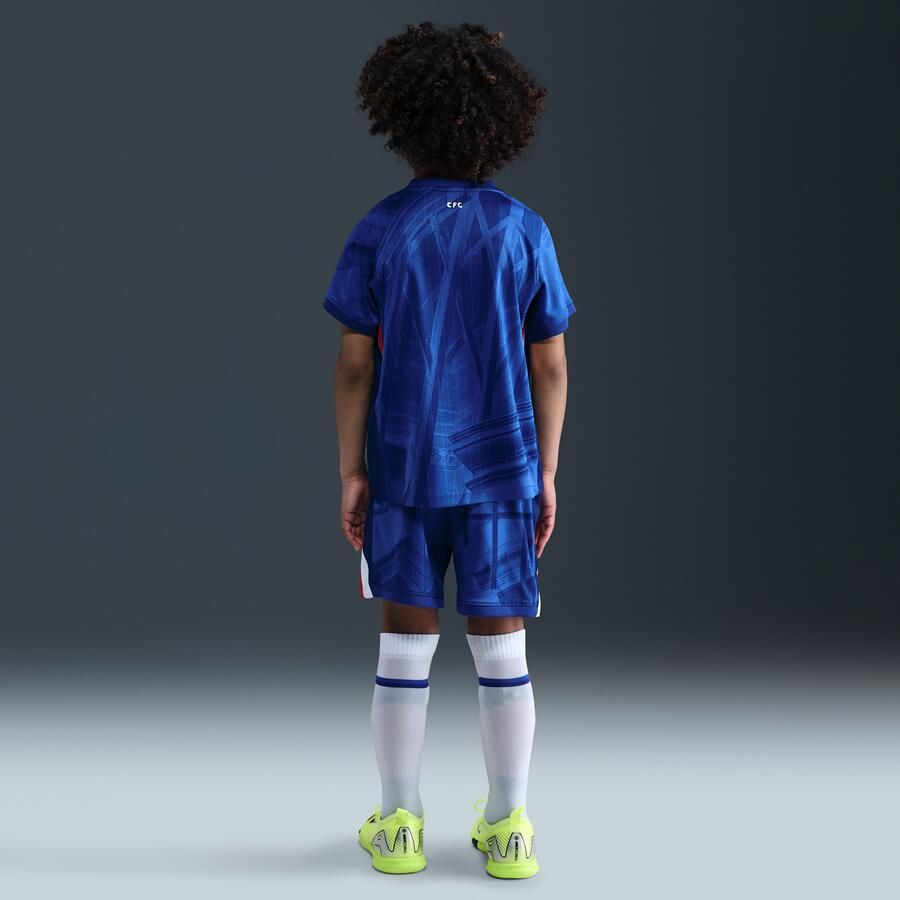 Nike Chelsea FC 2025 26 Stadium Thuis driedelig replicavoetbaltenue voor kleuters Blauw - Foto 3