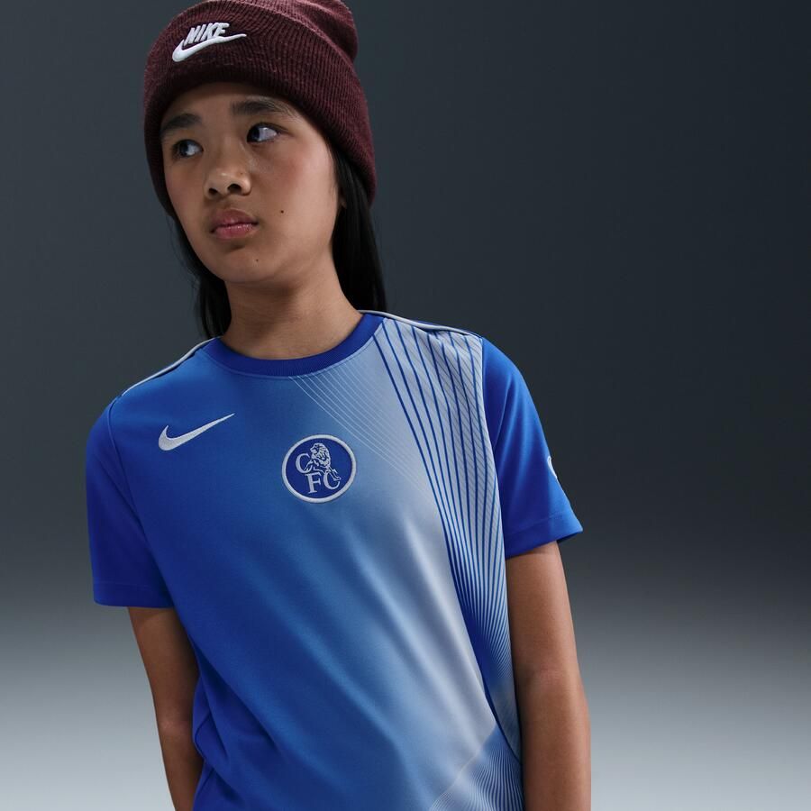 Nike Chelsea FC Academy Pro Derde Dri-FIT warming-uptop voor kids Blauw - Foto 4