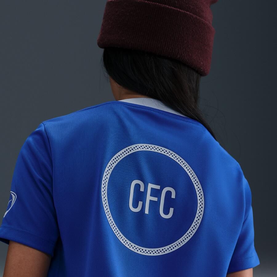 Nike Chelsea FC Academy Pro Derde Dri-FIT warming-uptop voor kids Blauw