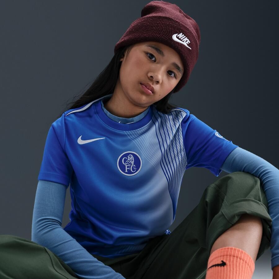Nike Chelsea FC Academy Pro Derde Dri-FIT warming-uptop voor kids Blauw - Foto 2