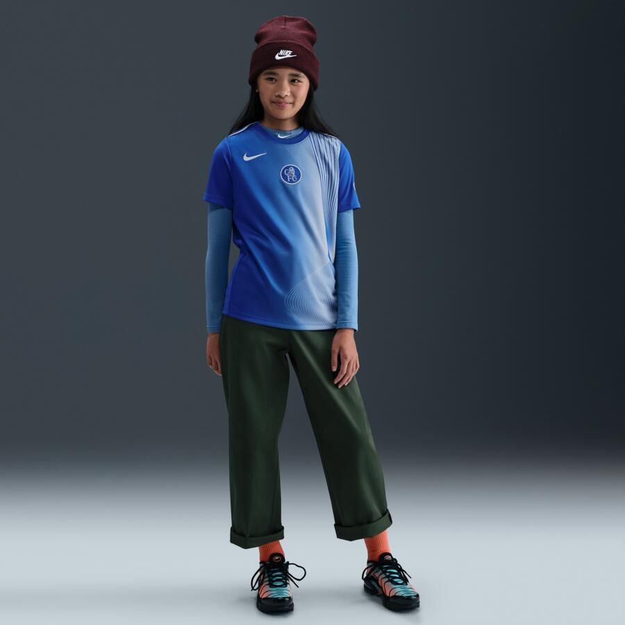 Nike Chelsea FC Academy Pro Derde Dri-FIT warming-uptop voor kids Blauw - Foto 3