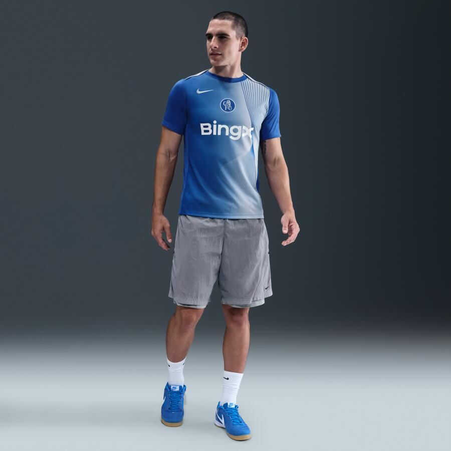 Nike Chelsea FC Academy Pro Derde Total 90 Dri-FIT warming-uptop voor heren Blauw - Foto 3