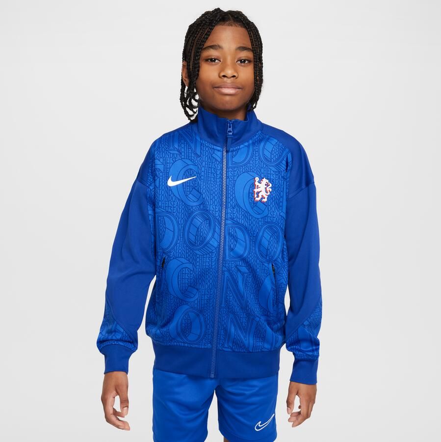 Nike Chelsea FC Academy Pro Dri-FIT Anthem voetbaljack voor kids Blauw - Foto 4