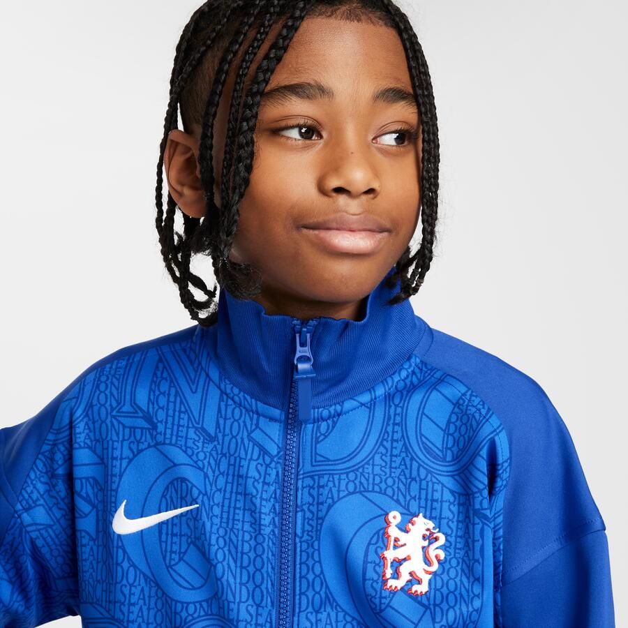 Nike Chelsea FC Academy Pro Dri-FIT Anthem voetbaljack voor kids Blauw