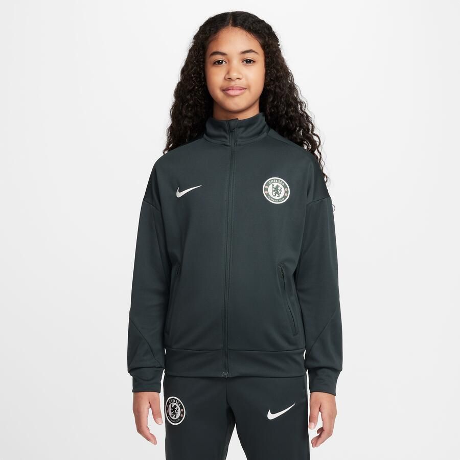 Nike Chelsea FC Academy Pro Dri-FIT knit voetbaltrainingspak voor kids Groen