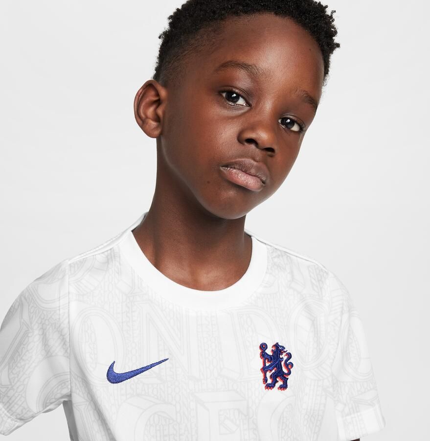 Nike Chelsea FC Academy Pro Dri-FIT voetbaltop met korte mouwen voor kleuters Wit - Foto 3