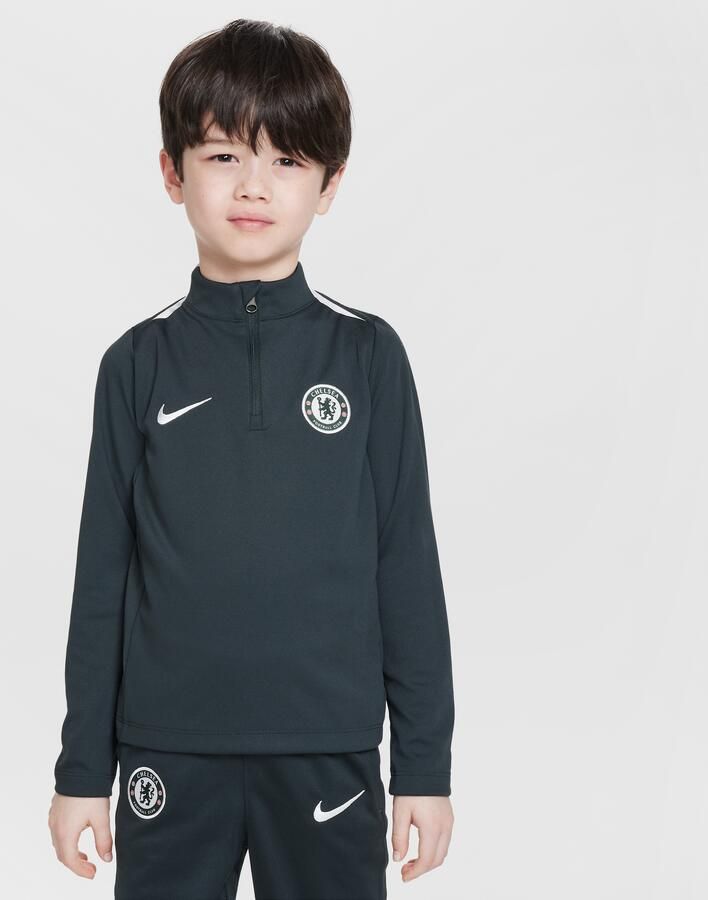 Nike Chelsea FC Academy Pro Dri-FIT voetbaltrainingstop voor kleuters Groen - Foto 4