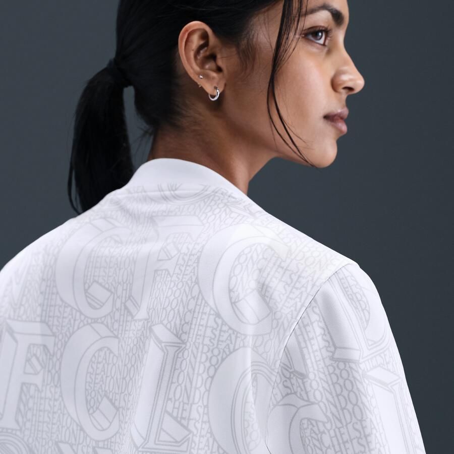 Nike Chelsea FC Academy Pro Dri-FIT warming-uptop voor dames Wit