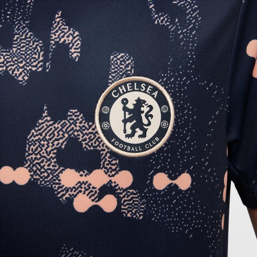 Nike Chelsea FC Academy Pro SE Dri-FIT warming-uptop met korte mouwen voor kids Blauw - Foto 2
