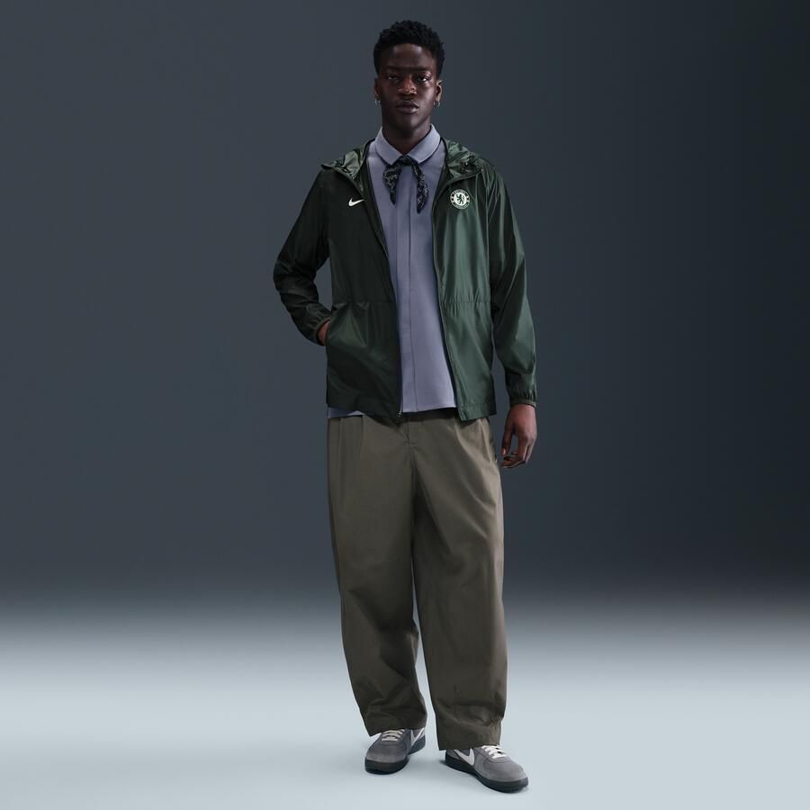 Nike Chelsea FC Academy Pro voetbalregenjack met capuchon voor heren Groen - Foto 3