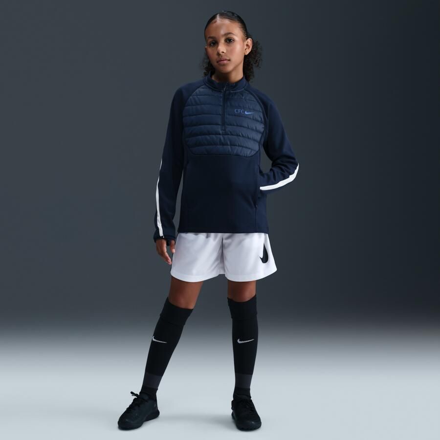 Nike Chelsea FC Academy Winter Warrior Therma-FIT voetbaltrainingstop voor kids Blauw - Foto 3