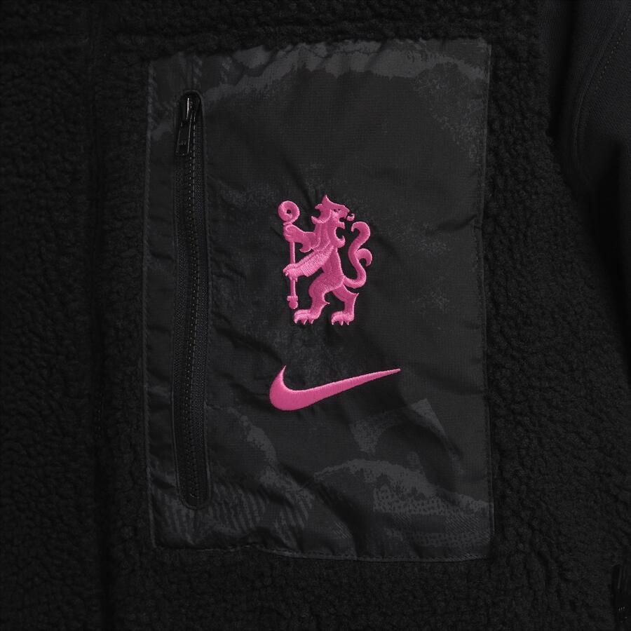 Nike Chelsea FC Club Derde omkeerbare winterse voetbalbodywarmer voor heren Zwart