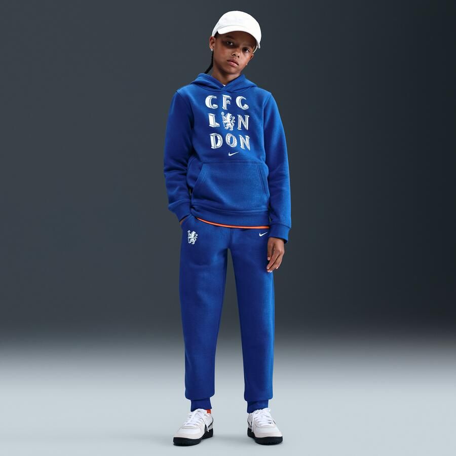 Nike Chelsea FC Club voetbalhoodie voor jongens Blauw - Foto 3
