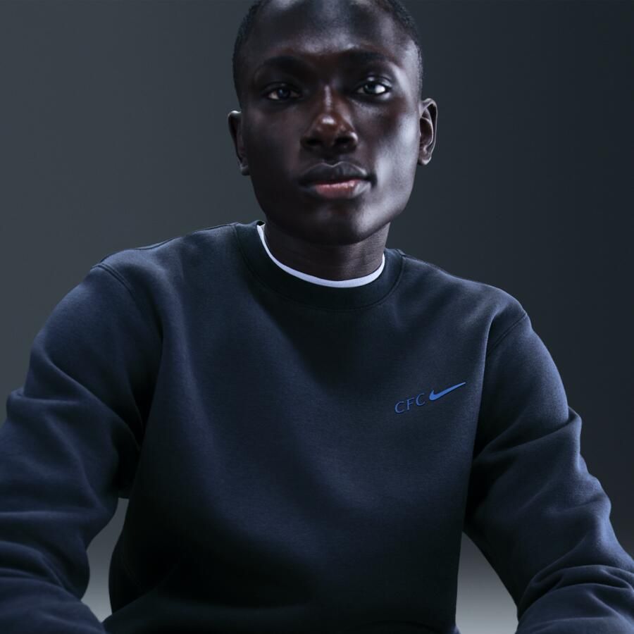 Nike Chelsea FC Club voetbalsweatshirt met ronde hals voor heren Blauw - Foto 2