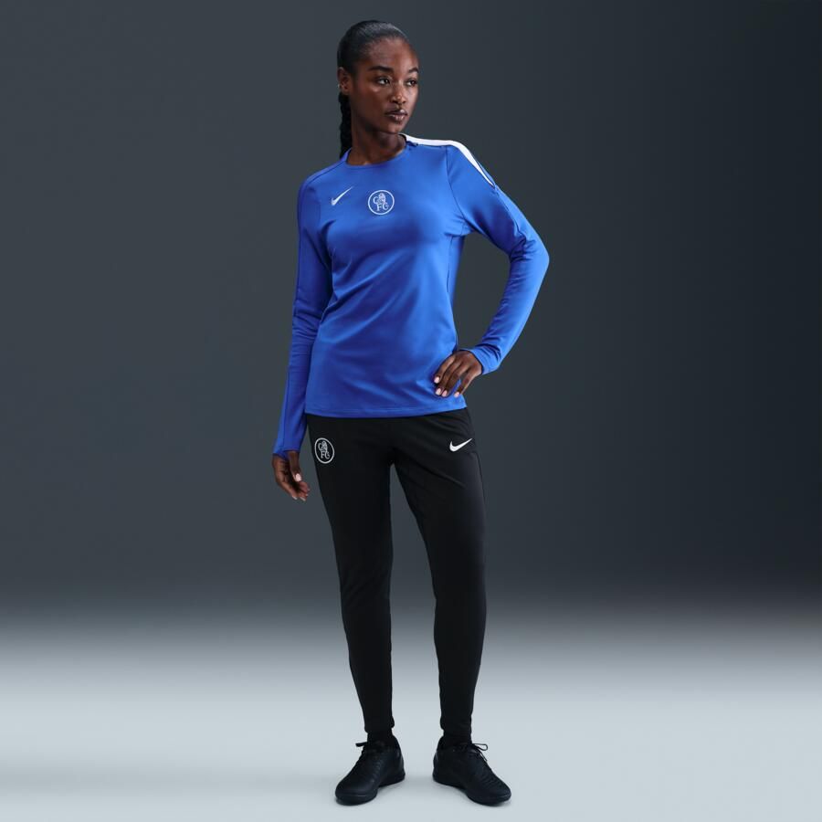 Nike Chelsea FC Strike Derde Total 90 knit voetbalbroek met Dri-FIT voor dames Zwart - Foto 4