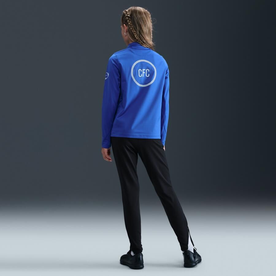 Nike Chelsea FC Strike Derde Total 90 knit voetbalbroek met Dri-FIT voor kids Zwart - Foto 3