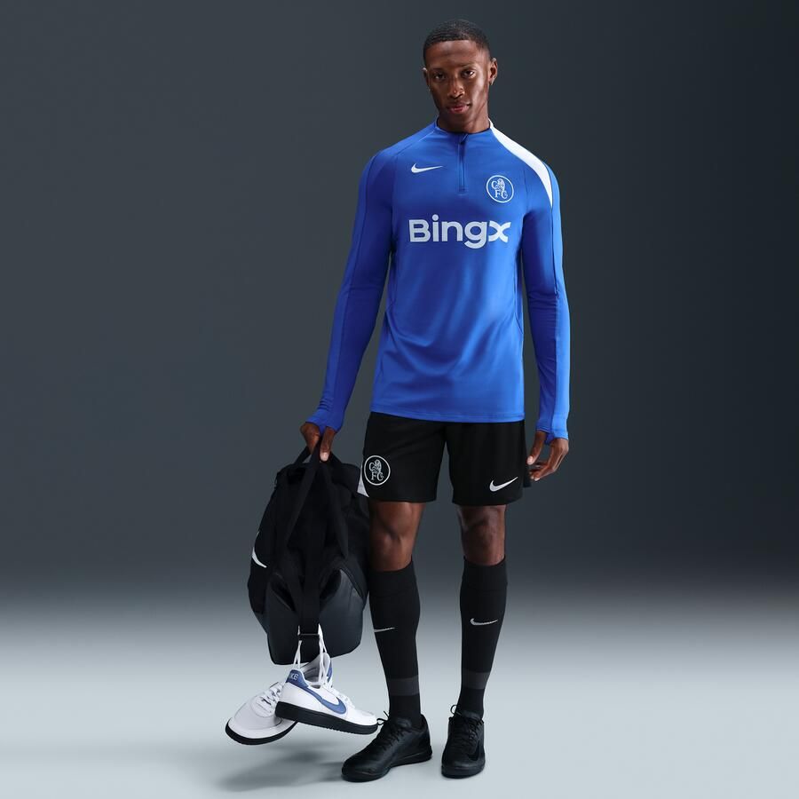 Nike Chelsea FC Strike Derde Total 90 knit voetbalshorts met Dri-FIT voor heren Zwart - Foto 4