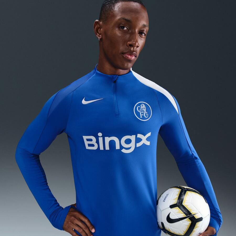 Nike Chelsea FC Strike Derde Total 90 knit voetbaltrainingstop met Dri-FIT voor heren Blauw - Foto 4