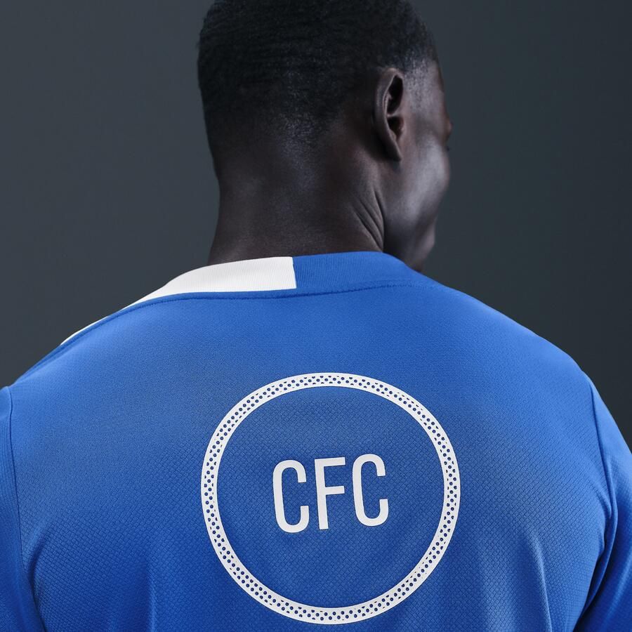 Nike Chelsea FC Strike Derde Total 90 voetbaltop met korte mouwen en Dri-FIT voor heren Blauw