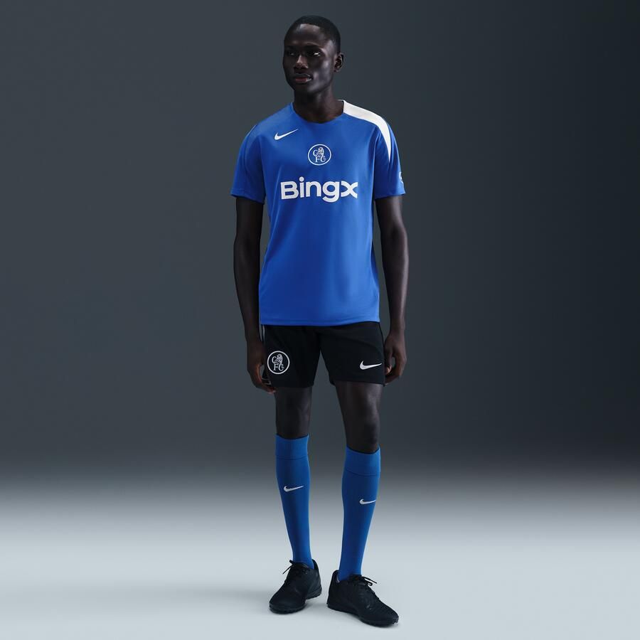 Nike Chelsea FC Strike Derde Total 90 voetbaltop met korte mouwen en Dri-FIT voor heren Blauw - Foto 3