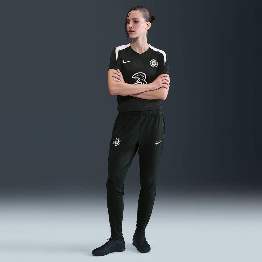 Nike Chelsea FC Strike Dri-FIT knit voetbalbroek voor dames Groen - Foto 4