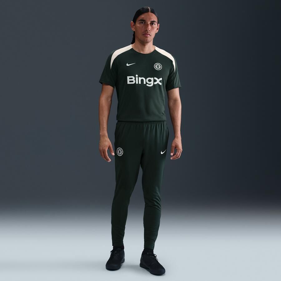 Nike Chelsea FC Strike Dri-FIT voetbaltop met korte mouwen voor heren Groen - Foto 3