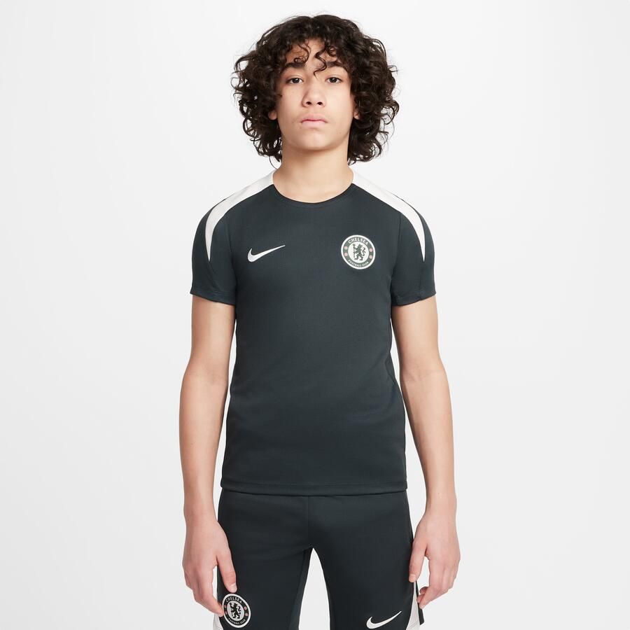 Nike Chelsea FC Strike Dri-FIT voetbaltop met korte mouwen voor kids Groen - Foto 4
