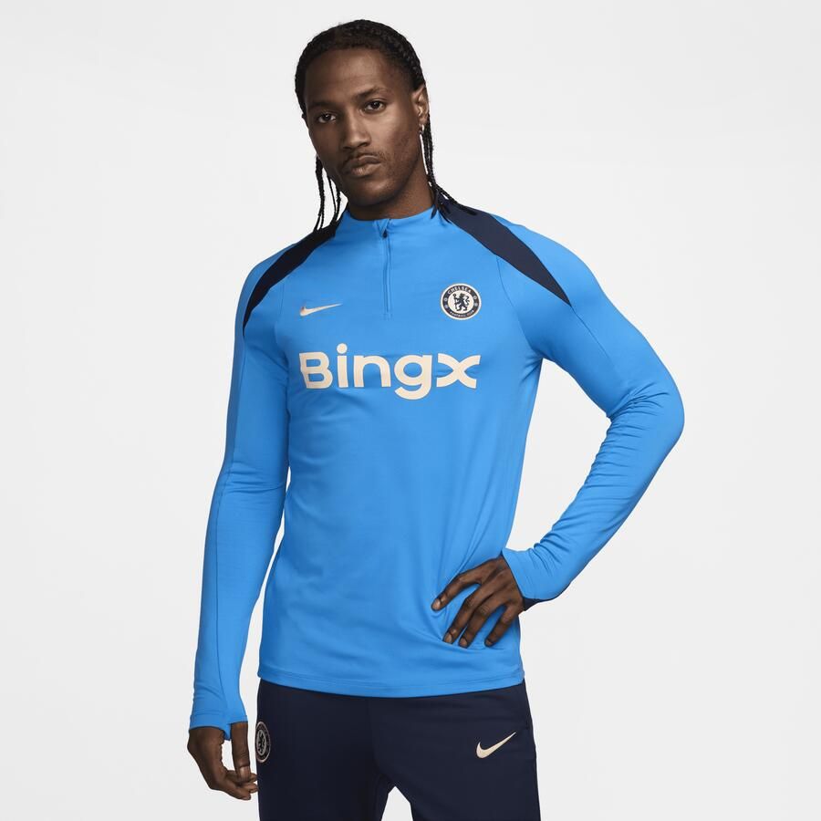 Nike Chelsea FC Strike Dri-FIT voetbaltrainingstop voor heren Blauw - Foto 4