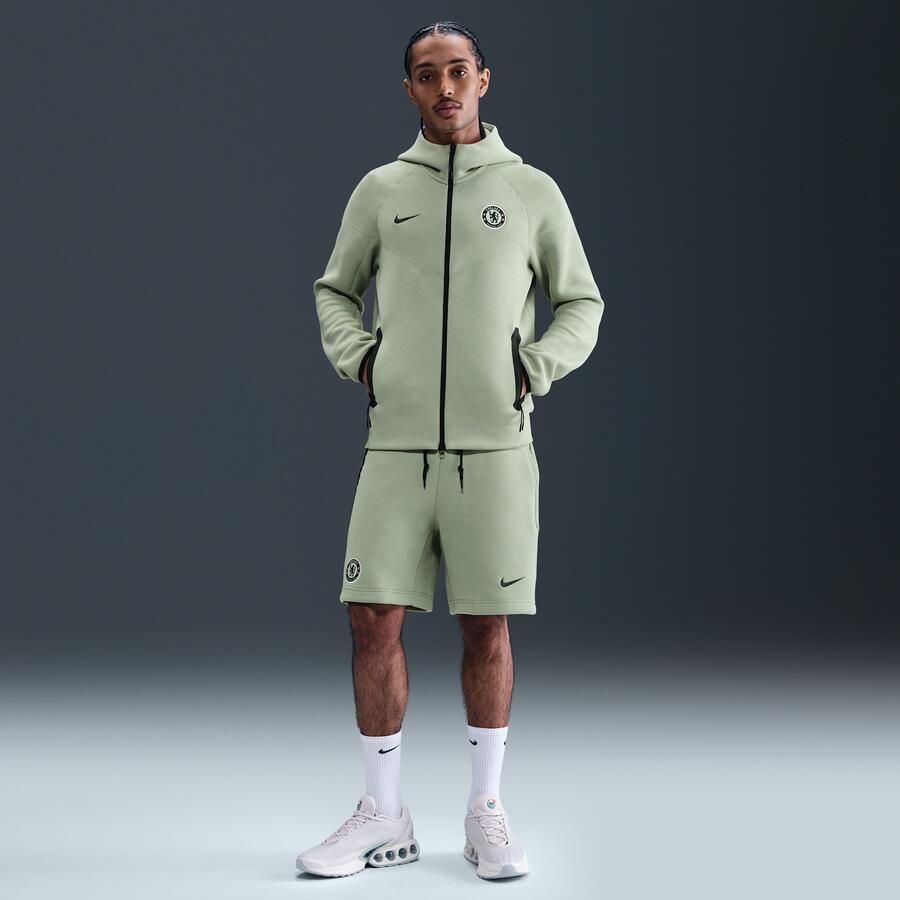 Nike Chelsea FC Tech voetbalshorts van fleece voor heren Groen - Foto 4