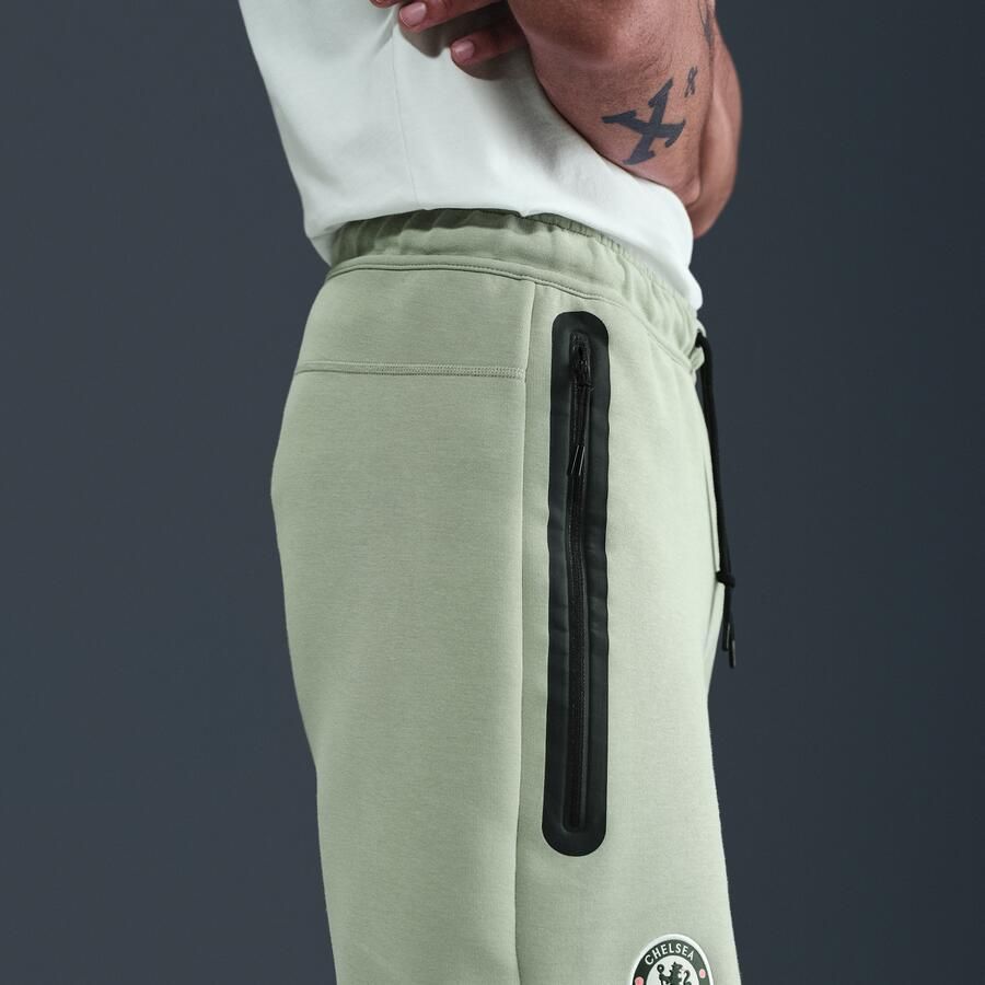Nike Chelsea FC Tech voetbalshorts van fleece voor heren Groen - Foto 2