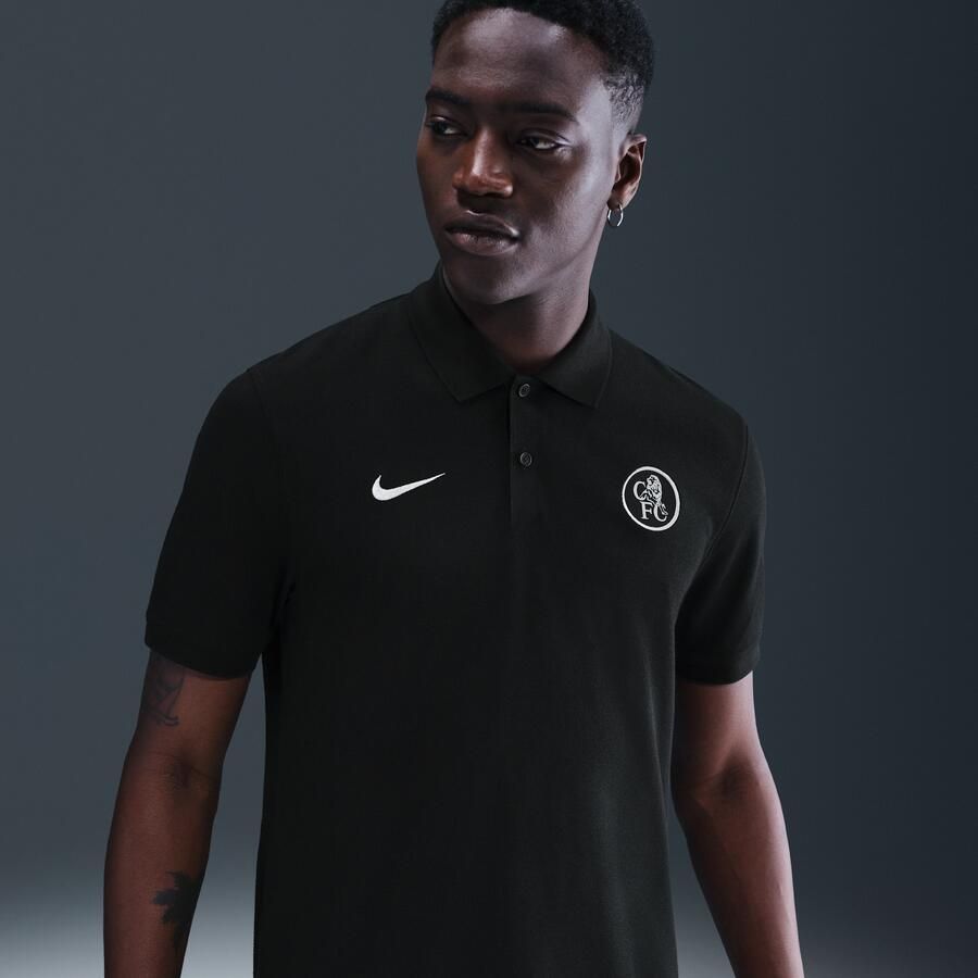 Nike Chelsea FC The Polo Derde Dri-FIT voetbalpolo voor heren Zwart - Foto 4